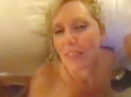 Blonde wife fucked while husband is filming
