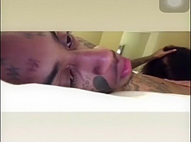 BoonkGang and his girl on ig live