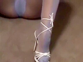 Brandi blue pantyhose masturbation