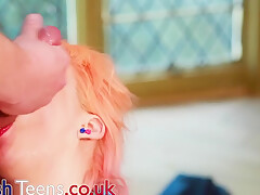 British 18 Year Old Nurse Sucks Cock And Swallows Every Guys Cum In The Waiting Room