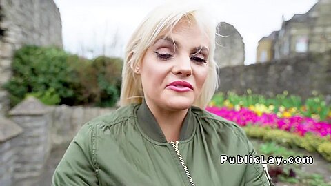 British Big Tits Hottie Bangs In Public