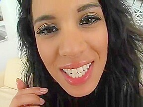 Brunette Hair Performs Footjob Experiments For Her Stud