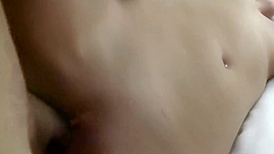 Brunette cocktail waitress having more great sex in a hotel