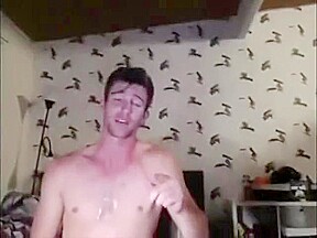 Bryan jerks off and cums on cam