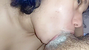 Bubbling My Greedy Little Mouth Full Of Saliva Deep Inside The Hard Cock