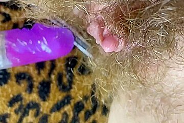 Bunny Vibrator Test Masturbation Pov Closeup Erected Big Clit Wet Orgasm Hairy Pussy 14 Min