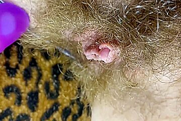 Bunny Vibrator Test Masturbation Pov Closeup Erected Big Clit Wet Orgasm Hairy Pussy 14 Min