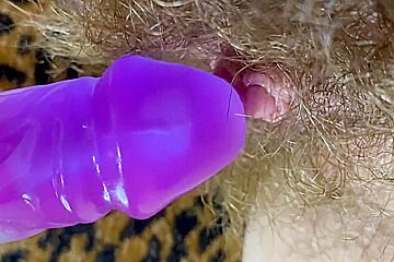 Bunny Vibrator Test Masturbation Pov Closeup Erected Big Clit Wet Orgasm Hairy Pussy 14 Min