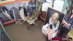 Busty And Horny Lesbian Couples Gets Fucked Hard By Sha