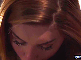Busty Blond Ladyman Daisy Taylor Deepthroat Oral
