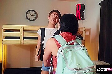 Busty Trans Gets Barebacked 2 With Taylor J, Big T And Daisy Taylor