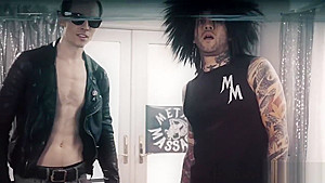 Busty emo babe gets railed