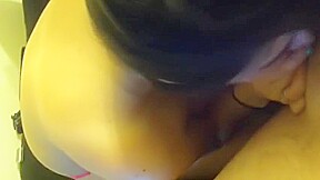 Busty hottie gives nice bj