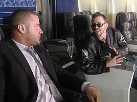 CFNM stewardesses buttfucked in foursome at mile high club
