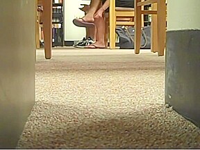 Candid College Library Feet & Legs Face Flip Flops 2010