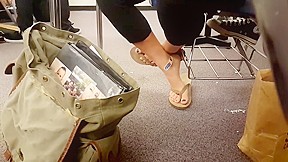 Candid class flip flops