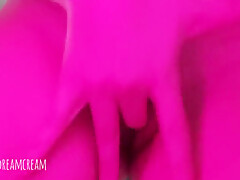Caught Finger Fucking In A Room With Led Lights