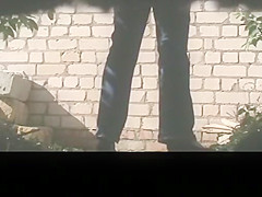 Caught peeing close up Ass