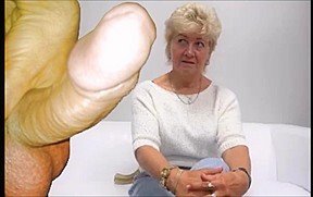Charming woman making casting