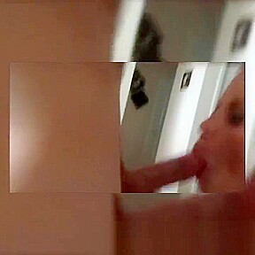 Cheating wife sucking huge cock!