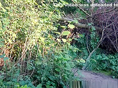 Chick bends over and exposes dark pussy