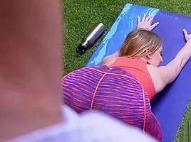 Chloe Scott Gets More Than a Yoga Lesson From Horny Step dad