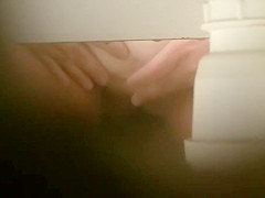 Chubby mature wife gets penetrated in the bathroom while being taped