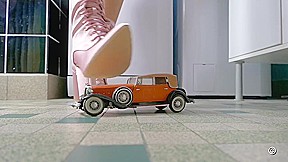 Classic Cars In Women's Hands