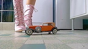 Classic Cars In Women's Hands