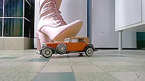 Classic Cars In Women's Hands