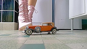 Classic Cars In Women's Hands