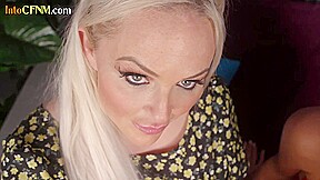 Classy CFNM Brit babes suck in group till cum on stockings