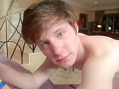 Clayton sucks massive black cock