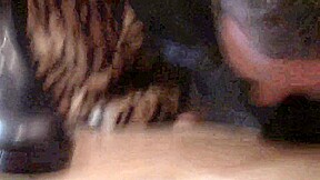 Close up of whore slave licking his mistress boots by Femdom Austria