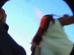 Close-up upskirt moments with sexy babes in the public tranport