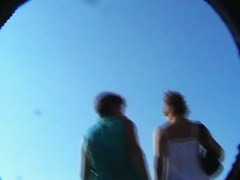 Close-up upskirt moments with sexy babes in the public tranport