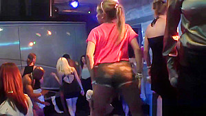 Clothed teen 18+ swallows cum