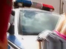College Girl Sucking Dick And Fucked On A Police Car