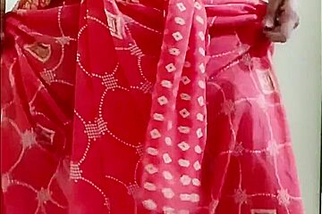 Come To Quench The Thirst Of The Lust-hungry Step sister-in-law In Red Saree