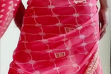 Come To Quench The Thirst Of The Lust-hungry Step sister-in-law In Red Saree