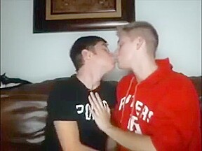 Couple having fun in webcam