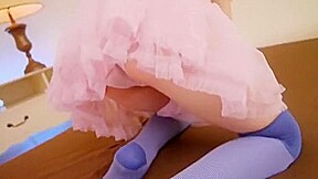 Crazy Japanese slut Machiko Ono in Exotic Stockings, Dildos/Toys JAV clip