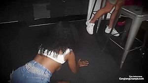 Crazy Nasty Young Gangbang Slut Gets Creampied