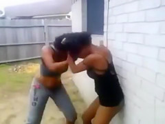 Crazy black Step mommies in a fight with lots of nudity