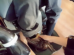Cripple Gets Hoisted To Bed And Fully Undressed By His Nurse