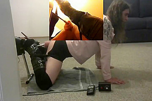 Crossdresser fucked by Machine