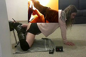 Crossdresser fucked by Machine