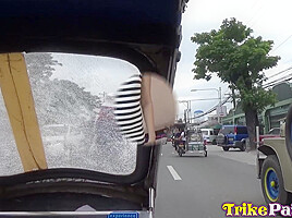 Cumface Filipina Gets Severely Plasted In Jizz - Trike Patrol