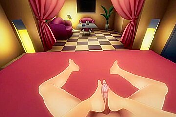 Cute Anime Beauty In Nylon Stockings Giving A Mind-blowing Footjob