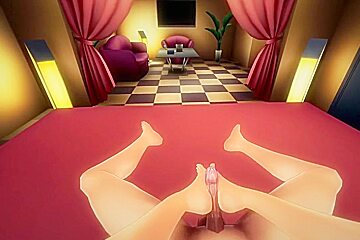 Cute Anime Beauty In Nylon Stockings Giving A Mind-blowing Footjob